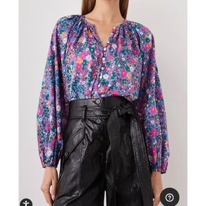Rails Indi Leilani‎ Floral Print Cotton Women's Top Size Medium